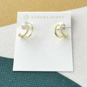 Kendra Scott Olivia Huggie Earrings Gold